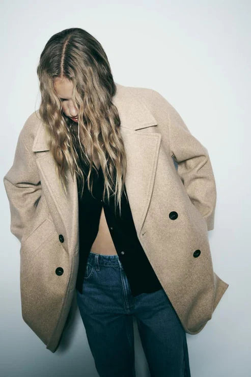 Faye - Chic long coat jacket