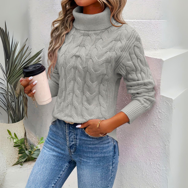 Duncan - Fashionable Knit High Collar Sweater
