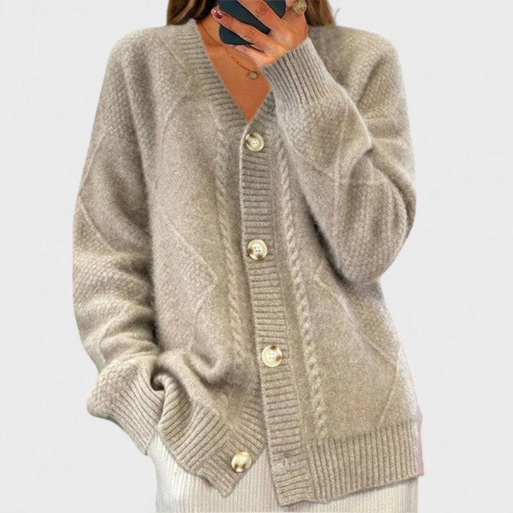 Junelle – Ribbed Knit Cardigan