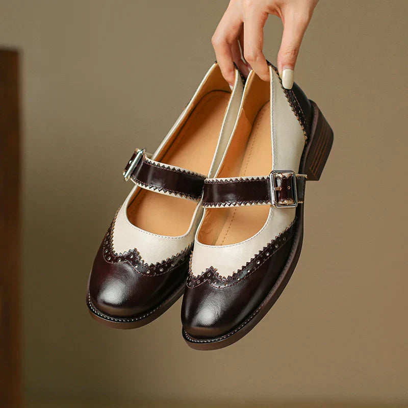 Amelie - Leather Mary Janes