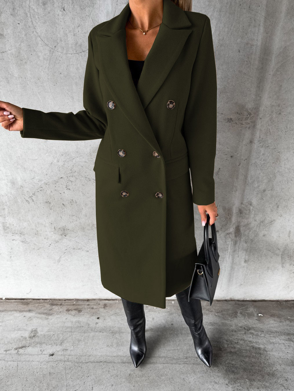 Rainelle - Elegant Longline Coat