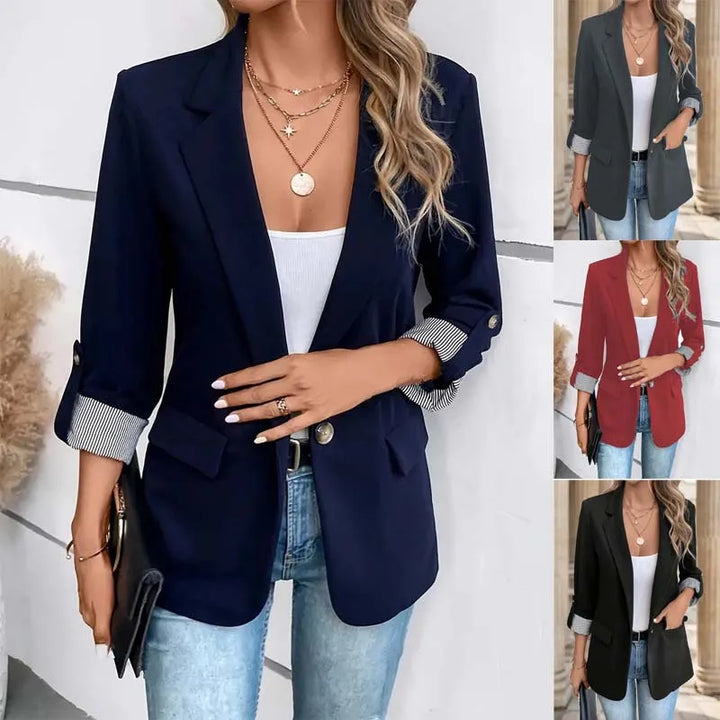 Laurienne -  Elegant long blazer for a sophisticated style