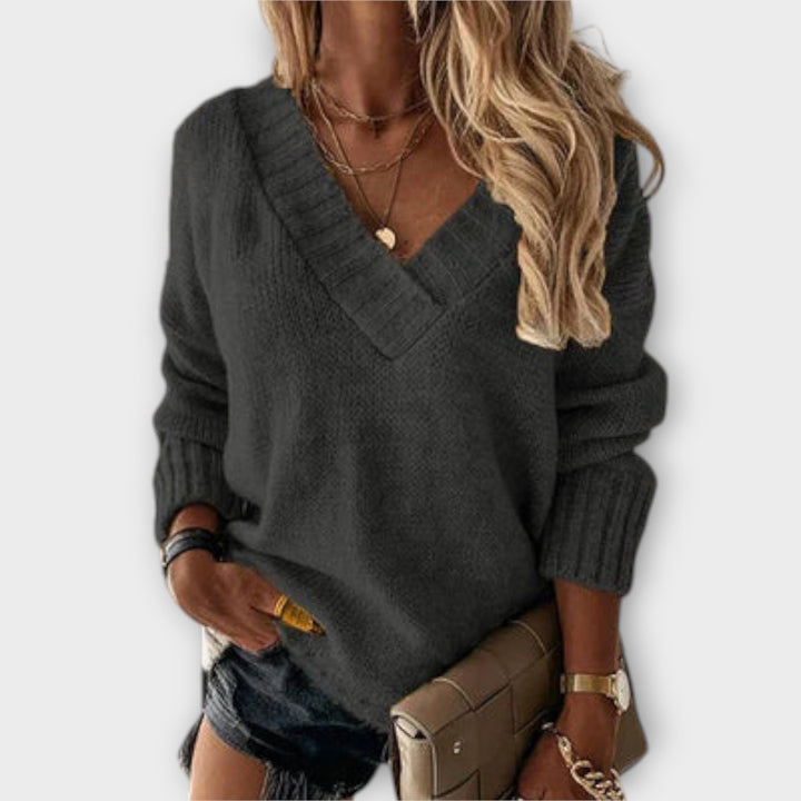 Avalyn - Cozy V-Neck Sweater