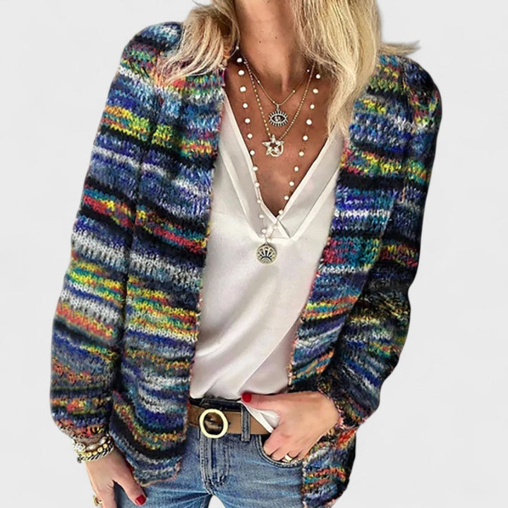 Jaelene – Cozy Multicolor Cardigan