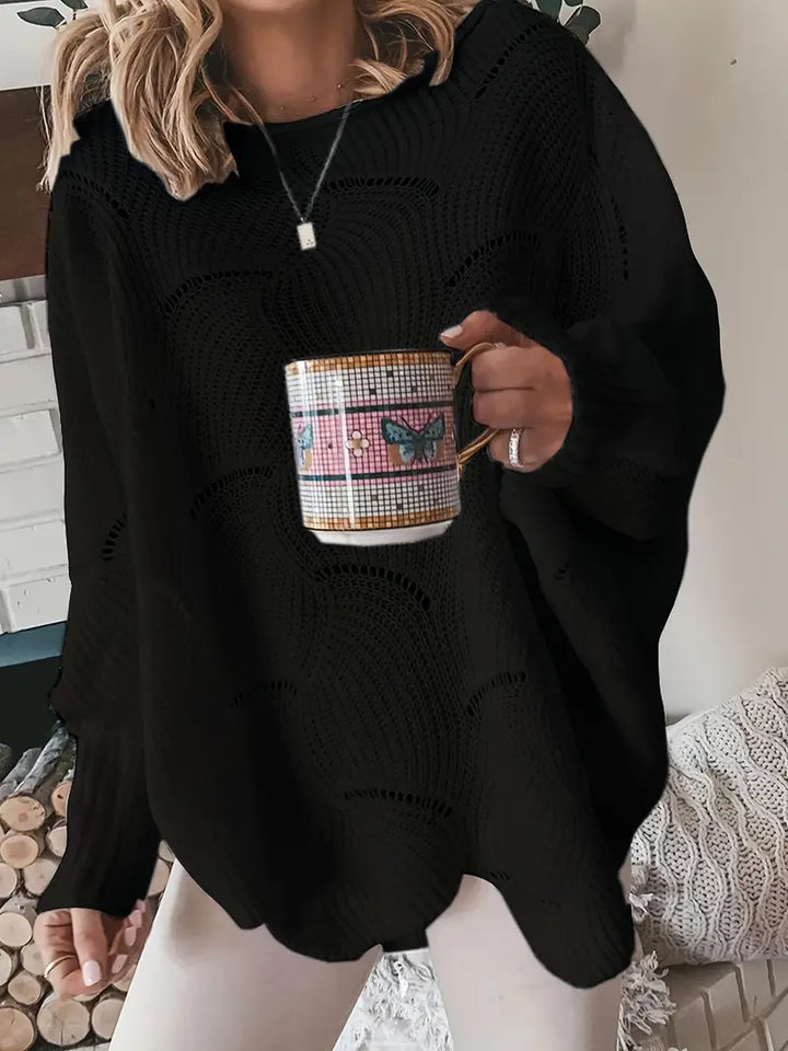 Esmaria -  Plain Knit Oversized Sweater