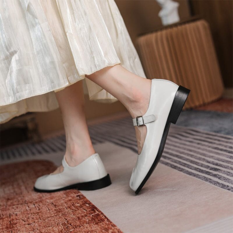Darcy - Leather Mary Janes
