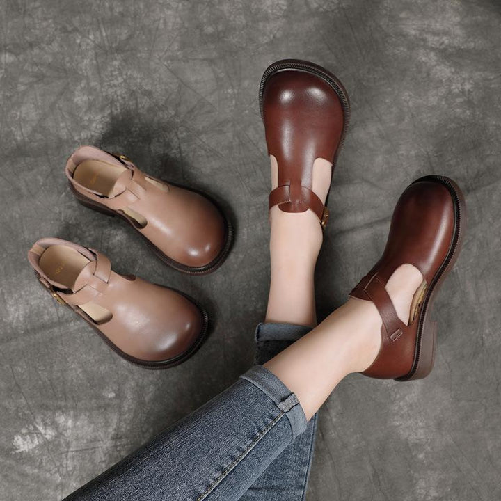 Harper - Leather Mary Janes