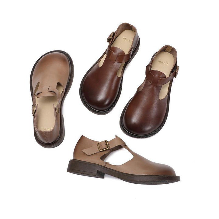 Harper - Leather Mary Janes
