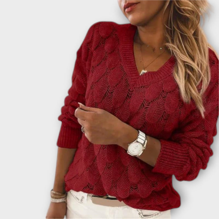 Briony -  Stylish V-neck Pullover