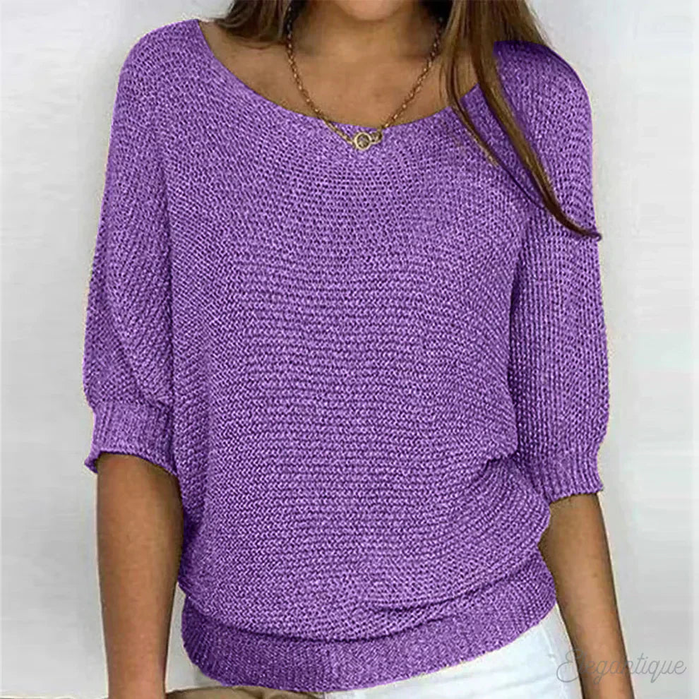 Evelyn - Elegant Knit Sweater